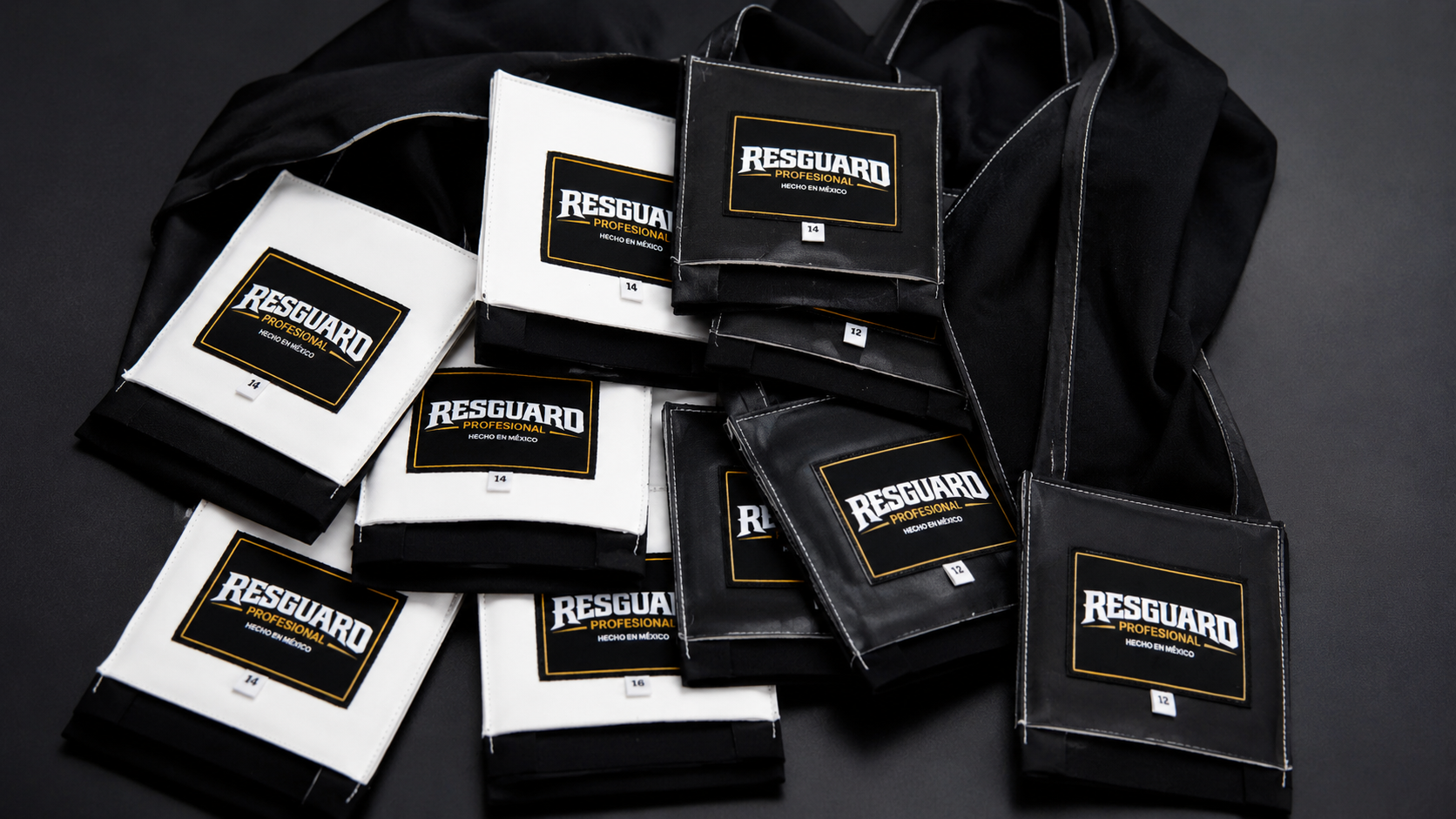 Muñequeras RESGUARD Profesional hechas en México, tallas 12, 14 y 16 oz